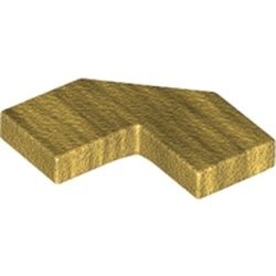 27263-115 Tegel 2x2 facet (hap uit hoek) goud, parel NIEUW *5A076
