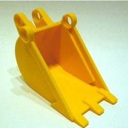 2950-3G Technic Graafschop 4x4x9 met 3 tanden 2 bevesigingsarmen PAKKETZENDING geel gebruikt *1E008