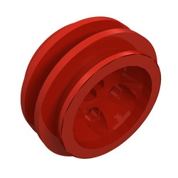 2994-5G Wiel 30.4x14 VR 6 gaten (alleen velg) rood gebruikt *5W000