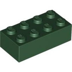 3001-80 Steen 2x4 groen, donker NIEUW *5K0000