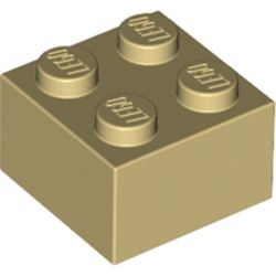 3003-2G Steen 2x2 crème gebruikt *1A050