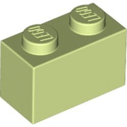 3004-158 Steen 1x2 geelgroen NIEUW *1B007