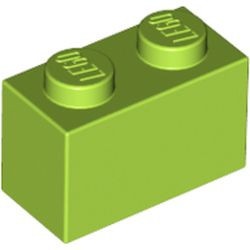 3004-34G Steen 1x2 lime gebruikt *1A009