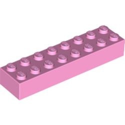 3007-104 Steen 2x8 roze, helder NIEUW *5K0000