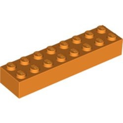 3007-4G Steen 2x8 oranje gebruikt *5K0000