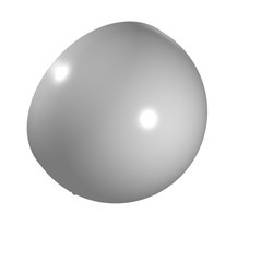 30083-1G Ruit 6x6x3 Halve bol met scharnier wit gebruikt *