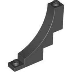 30099-11 Steen,omgekeerde halve boog 1x5x4 zwart NIEUW *1B381
