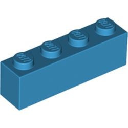 3010-153 Steen 1x4 blauw, donkerazuur NIEUW *5K0000