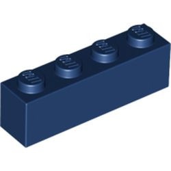 3010-63B BULK: 50x 'Steen 1x4 blauw, donker NIEUW *5K0000
