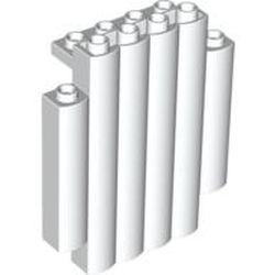 30140-1G Steen 2x6x6 gewelfd wit gebruikt *1F020