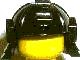 30175-11 Ninja helm clip voorop zwart NIEUW *0L0000