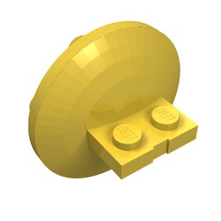 30209-3G Verbindingsplaat 1x2-4x4 rond geel gebruikt *6K1