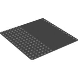30225-85G Basisplaat 16x16 met weg grijs, donker (blauwachtig) gebruikt *4T000