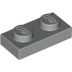 3023-9 Platte plaat 1x2 lichtgrijs (klassiek) NIEUW *1B169
