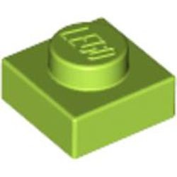 3024-34 Platte plaat 1x1 lime NIEUW *1B166