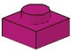 3024-71 Platte plaat 1x1 magenta NIEUW *1B166
