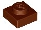 3024-88G Platte plaat 1x1 bruin, roodachtig gebruikt *1B366