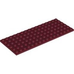 3027-59G Platte plaat 6x16 rood, donker gebruikt *1A047