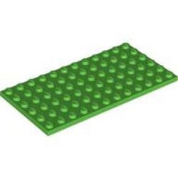 3028-36G Platte plaat 6x12 groen, helder gebruikt *1A045