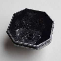 30294-111G Rotsblok, bodem zwart-zilver gespikkeld gebruikt *5D0000