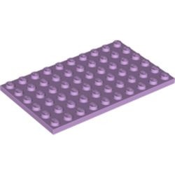 3033-154 Platte plaat 6x10 lavender, licht NIEUW *5K0000