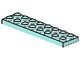 3034-41G Platte plaat 2x8 aqua gebruikt *1A034