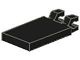 30350-11 Tegel 2x3 met twee clips aan uiteinde zwart NIEUW *0D0000