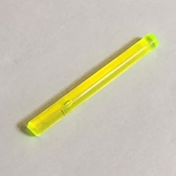 30374-16G Paal lengte 4 noppen (Ook deel lichtzwaard) transparant, neongroen gebruikt *1E014