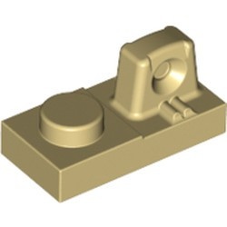 30383-2 Scharnierplaat 1x2- 1 houder bovenop crème NIEUW *1B297