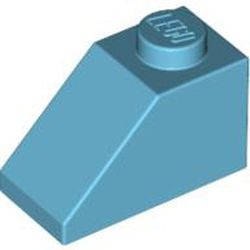 3040-156 Dakpan 45 graden 1x2 blauw, middenazuur NIEUW *1B131