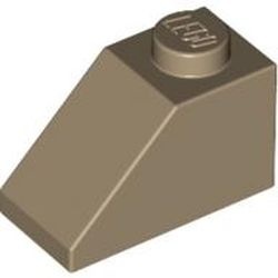 3040-69 Dakpan 45 graden 1x2 crème,donker NIEUW *1B132