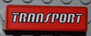30413pb025-5G Paneel 1x4 TRANSPORT rood gebruikt *0D0000