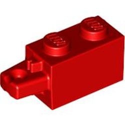 30541-5 Scharniersteen 1x2 vinger zijkant HORIZONTAAL rood NIEUW *1L0000