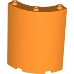 30562-4G Paneel 4x4x6 kwartrond oranje gebruikt *1F010