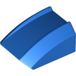 30602-7G Dakpan rond 2x2 ribbeltjes (geen noppen bovenop) blauw gebruikt *1D028