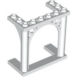 30613-1 Steen, boog 3x6x5 poort met ornamenten wit NIEUW *