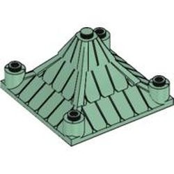 30614-48 Dak 6x6x3 puntdak vierkant (alleen pakketpost) groen, zandkleurig NIEUW *5K000