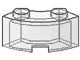 3063-12 Steen 2x2 gebogen (Macaroni) transparant NIEUW *1B064