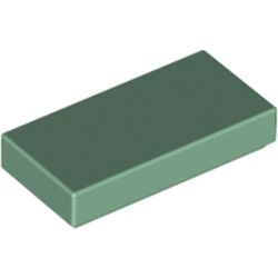 3069b-48 Tegel 1x2 groen, zandkleurig NIEUW *1B108