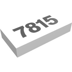3069bpb0013-1G Tegel 1x2 '7815' wit gebruikt *5T02-03