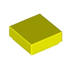 3070b-236 Tegel 1x1 neon geel NIEUW *1B107