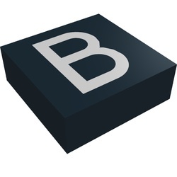 3070bpb010-11 Tegel 1x1 letter B zwart NIEUW *