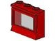 31-5G Raam 1x3x2- KLASSIEK met glas rood gebruikt *1C033