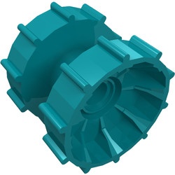 32007-39 Technic LOOPNAAF (voor rupsband) turquoise, donker NIEUW *5W000