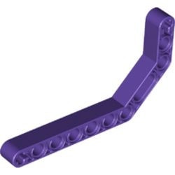 32009-89 Technic, Hefbalk 1x11.5 Dubbelgebogen dik paars, donker NIEUW *1D000