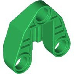 32175-6G Technic, Verbinder 3x3 met as en drie pingaten groen gebruikt *0B008