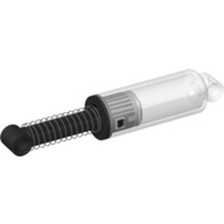 32181c05-12G Technic schokbreker 10L Damped, normale veer transparant gebruikt *0d000
