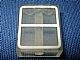 3245apb01-12g Steen 1x2x2 met raampatroon transparant gebruikt *0L0000