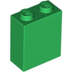 3245c-6 Steen 1x2x2 met nophouder binnen groen NIEUW *