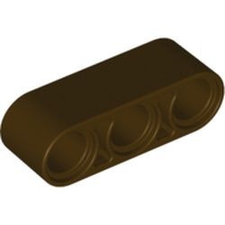 32523-120 Technic, Hefbalk 1x3 dik bruin, donker NIEUW *1DT00